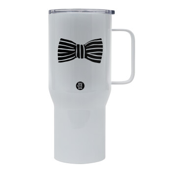 Bow tie, Mega Stainless steel Tumbler with lid, double wall 750L