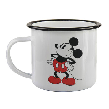 Mickey Classic, Κούπα εμαγιέ με μαύρο χείλος 360ml