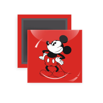 Mickey Classic, Μαγνητάκι ψυγείου τετράγωνο διάστασης 5x5cm