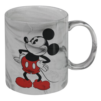 Mickey Classic, Mug ceramic marble style, 330ml