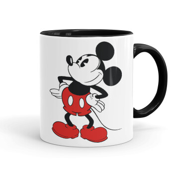 Mickey Classic, Mug colored black, ceramic, 330ml