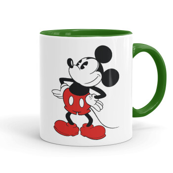 Mickey Classic, Mug colored green, ceramic, 330ml