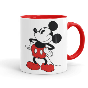 Mickey Classic, Mug colored red, ceramic, 330ml