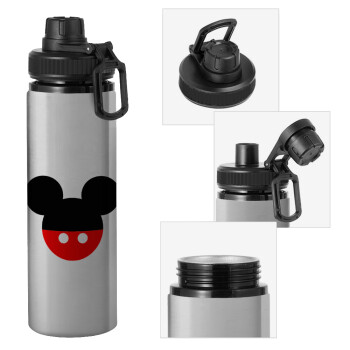 Mickey head, Metallic water bottle with safety cap, 850ml aluminum