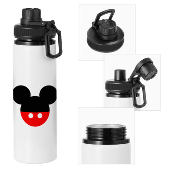 Mickey head, Metal water bottle with safety cap, aluminum 850ml