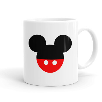 Mickey head, Ceramic coffee mug, 330ml (1pcs)