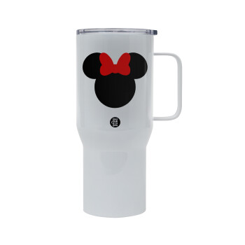 Minnie head, Mega Stainless steel Tumbler with lid, double wall 750L