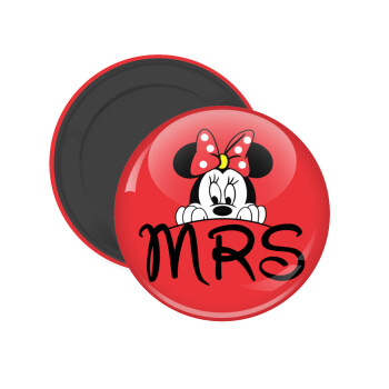 Minnie Mrs, Μαγνητάκι ψυγείου στρογγυλό διάστασης 5cm