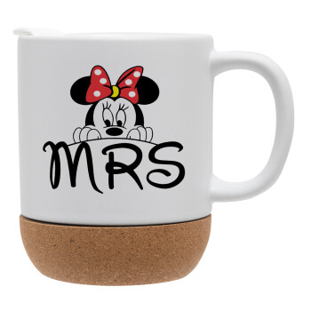 Minnie Mrs, Ceramic coffee mug Cork (MAT), 330ml (1pcs)