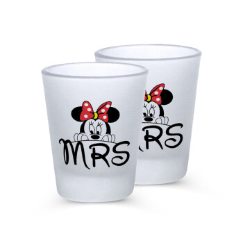 Minnie Mrs, Σφηνοπότηρα γυάλινα 45ml του πάγου (2 τεμάχια)