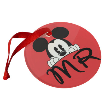 Mikey Mr, Christmas ornament glass 9cm