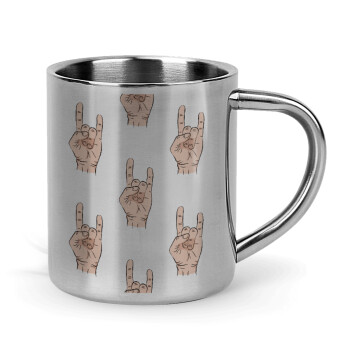 Rock hands, Mug Stainless steel double wall 300ml