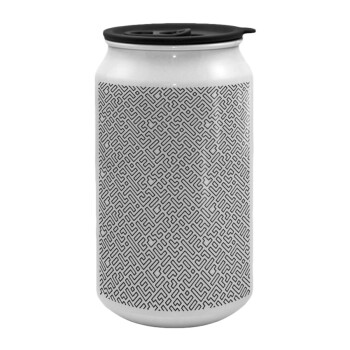 Doodle Maze, Κούπα ταξιδιού μεταλλική με καπάκι (tin-can) 500ml