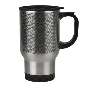 Doodle Maze, Stainless steel travel mug with lid, double wall 450ml