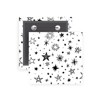 Doodle Stars, Κονκάρδα παραμάνα τετράγωνη 5x5cm