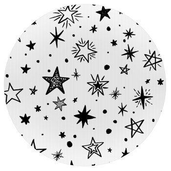 Doodle Stars, Mousepad Round 20cm