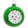 Green Christmas tree ornament bauble 8cm