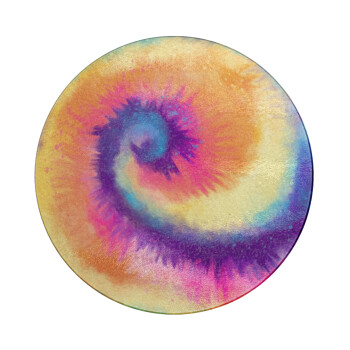 Tie Dye, Επιφάνεια κοπής γυάλινη στρογγυλή (30cm)