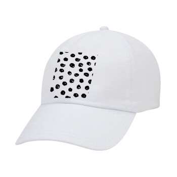Doodle Dots, Καπέλο Ενηλίκων Baseball Λευκό 5-φύλλο (POLYESTER, ΕΝΗΛΙΚΩΝ, UNISEX, ONE SIZE)