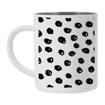 Doodle Dots, Mug Stainless steel double wall 450ml