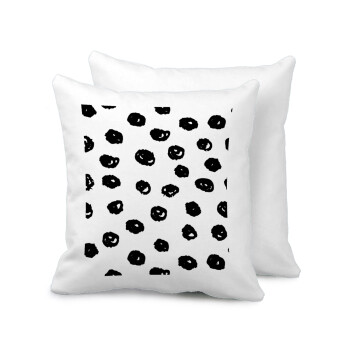 Doodle Dots, Sofa cushion 40x40cm includes filling