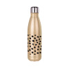 Glitter gold stainless steel thermos bottle, double-walled, 500ml