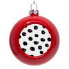 Red Christmas tree ornament bauble 8cm