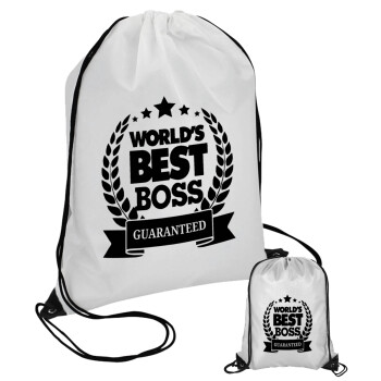World's best boss stars, Τσάντα πουγκί με μαύρα κορδόνια (1 τεμάχιο)