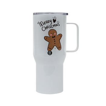 mr gingerbread, Tumbler με καπάκι, διπλού τοιχώματος (θερμό) 750L