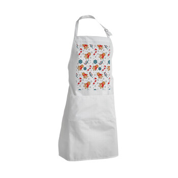 xmas gingerbread, Adult Chef Apron (with sliders and 2 pockets)