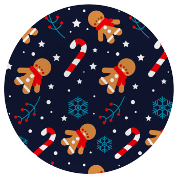 xmas gingerbread, Mousepad Στρογγυλό 20cm