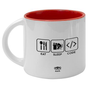 Eat Sleep Code, Κούπα κεραμική 400ml