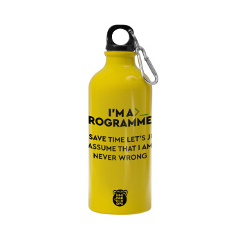 I’m a programmer Save time, Water bottle 600ml