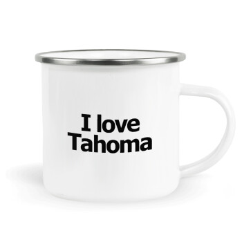 I love Tahoma, Metallic enamel cup white 360ml