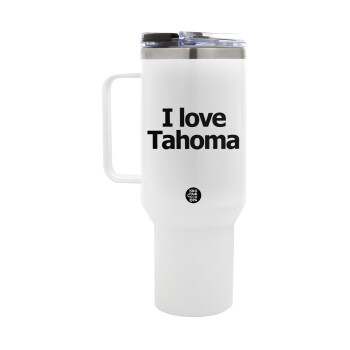 I love Tahoma, Mega Stainless steel Tumbler with lid, double wall 1,2L