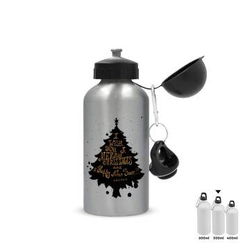 Tree, i wish you a merry christmas and a Happy New Year!!! xoxoxo, Metallic water jug, Silver, aluminum 500ml