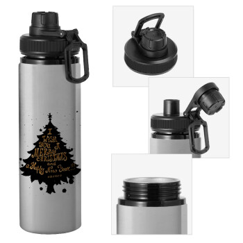 Tree, i wish you a merry christmas and a Happy New Year!!! xoxoxo, Metallic water bottle with safety cap, 850ml aluminum