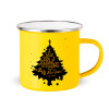 Yellow Enamel Metallic Cup 360ml