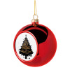 Christmas tree ball Red 8cm