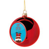 Christmas tree ball Red 8cm