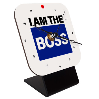 I am the Boss, Επιτραπέζιο ρολόι ξύλινο με δείκτες (10cm)