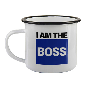 I am the Boss, Κούπα εμαγιέ με μαύρο χείλος 360ml