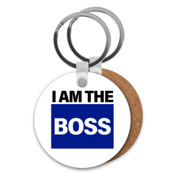 I am the Boss, Μπρελόκ Ξύλινο στρογγυλό MDF Φ5cm