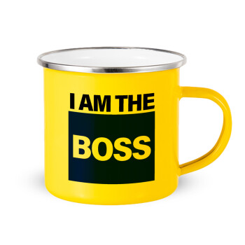 I am the Boss, Yellow Enamel Metallic Cup 360ml