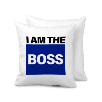 I am the Boss, Μαξιλάρι καναπέ 40x40cm περιέχεται το  γέμισμα