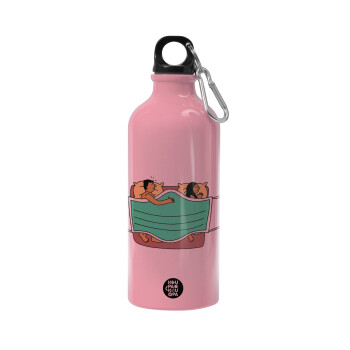 Couple in bed, Water bottle 600ml