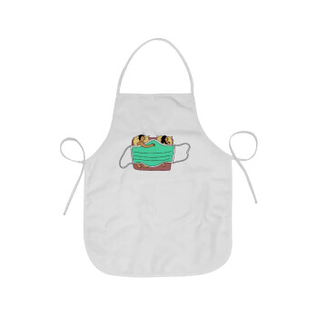 Couple in bed, Chef Apron Short Full Length Adult (63x75cm)