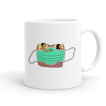 Couple in bed, Ceramic coffee mug, 330ml (1pcs)