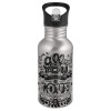 Metallic Silver with straw (500ml)