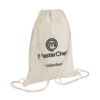 Master Chef, Backpack bag GYMBAG natural (28x40cm)